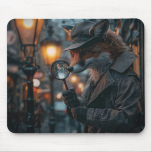 Tapis De Souris Détecteur de renard simple dans un cadre plus noir