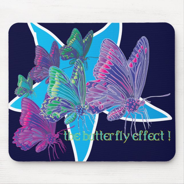 TAPIS DE SOURIS D'ÉTOILE BLEUE (Devant)