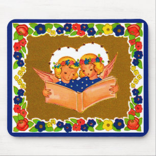 Tapis De Souris deux anges chantant