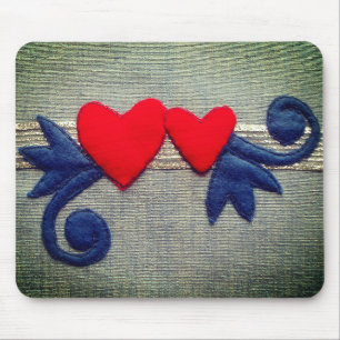 Tapis De Souris Deux coeurs