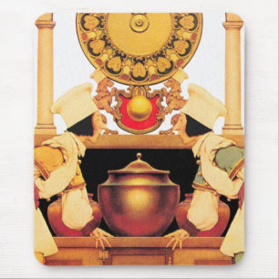 Tapis De Souris Deux cuisiniers de pâtisserie - par Maxfield