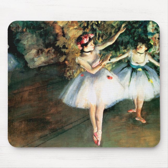 Tapis De Souris Deux danseurs sur scène par degrés (Devant)