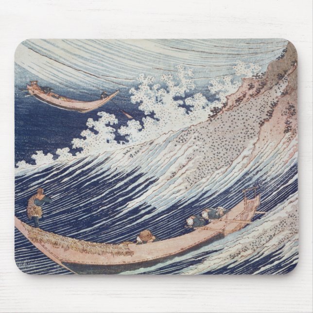 Tapis De Souris Deux petits bateaux de pêche sur la mer (Devant)