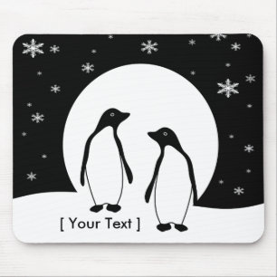 Tapis De Souris Deux pingouins Mousepad