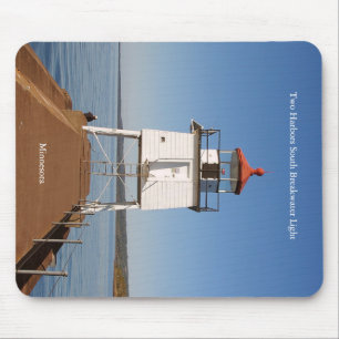 Tapis De Souris Deux ports South Breakwater Light mousepad