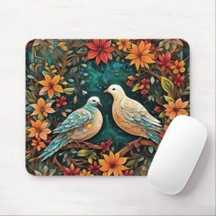 Tapis De Souris Deux tourterelles