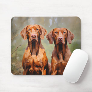 Tapis De Souris Deux Vizslas hongrois