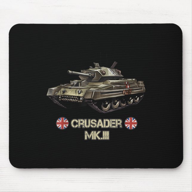Tapis De Souris Deuxième Guerre mondiale Croisés de chars de l'arm (Devant)