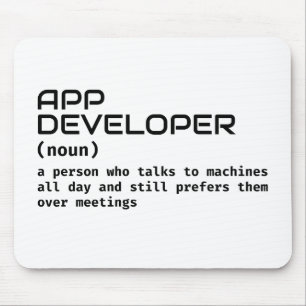 Tapis De Souris Développeur logiciel - Définition amusante