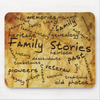Tapis de souris d'histoires de famille