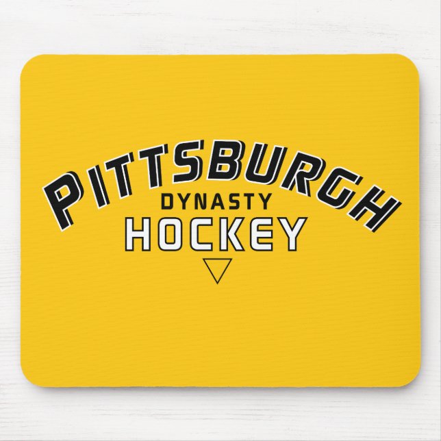 Tapis de souris d'hockey de dynastie de Pittsburgh (Devant)