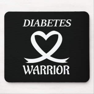 Tapis De Souris Diabète Guerrier Cardiologie Ruban de Coeur Sensib