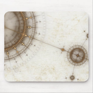 Tapis De Souris Diagramme nautique antique, grunge