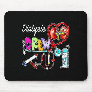 Tapis De Souris Dialyse Écran Stethoscope Coeur Néphrologie du rei