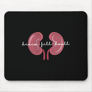 Tapis De Souris Dialyse Infirmière Maladie du rein Fun Infirmière