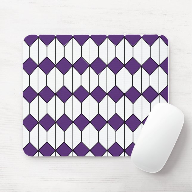 Tapis De Souris Diamants Art déco et hexagones (Avec souris)