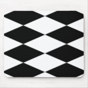 TAPIS DE SOURIS DIAMANTS NOIR ET BLANC
