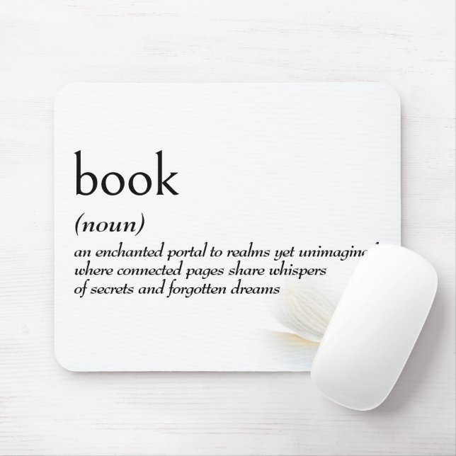 Tapis De Souris Dictionary Definition For BOOK (Avec souris)