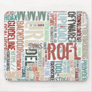 Tapis De Souris Dictionnaire d'ordinateur en couleurs