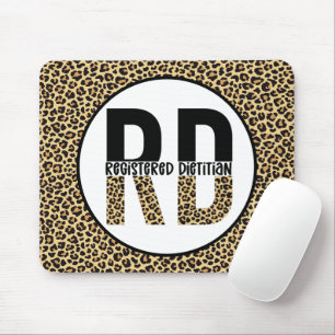 Tapis De Souris Diététiste RD imprimé Cheetah Cadeaux de Diététist