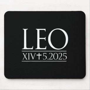 Tapis De Souris Dieu Béni Pape Leo Xiv Christian 2025 Retro Vintag