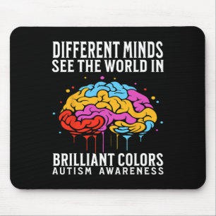 Tapis De Souris Différentes Mentalités Autisme Sensibilisation Enf
