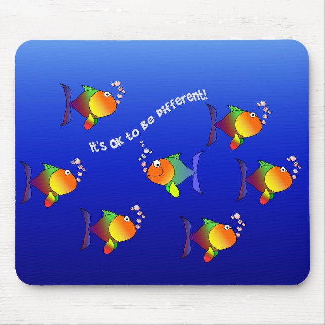 Tapis De Souris Différents Poissons mousepad (Devant)