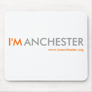 Tapis de souris d'I'Manchester (blanc)