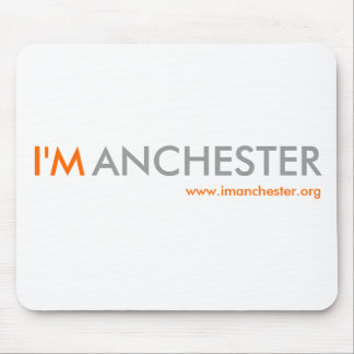 Tapis de souris d'I'Manchester (blanc)