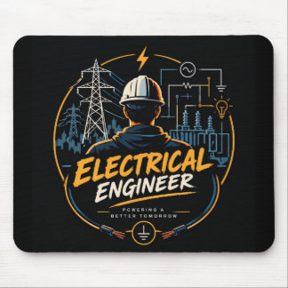 Tapis de souris d'ingénieur électricien pour un av