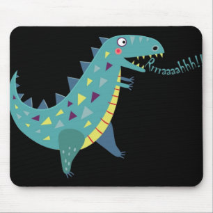 Tapis De Souris Dinosaure bleu T Rex Ba