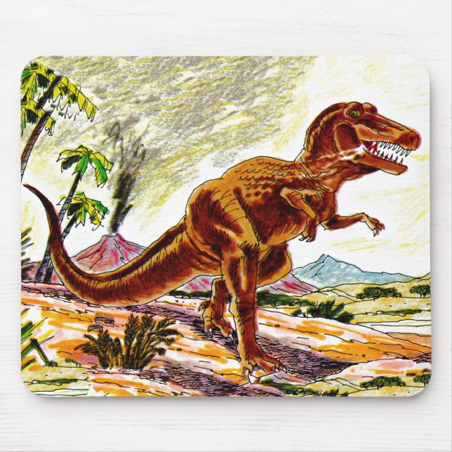 Tapis De Souris Dinosaure de Rex de Tyrannosaurus (Devant)