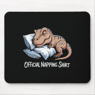 Tapis De Souris Dinosaure drôle dormant Amoureux des dinosaures of