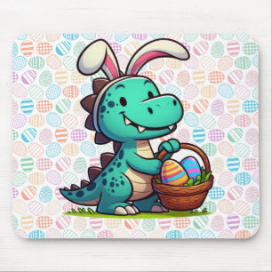 Tapis de souris dinosaure lapin de Pâques mignon