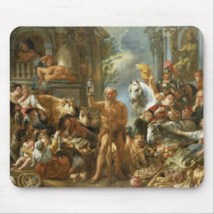 Tapis De Souris Diogène recherchant un homme honnête, c.1650-55 