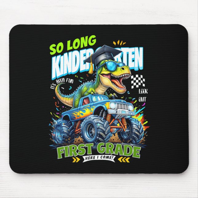 Tapis De Souris Diplômé de maternelle Dinosaur 1ère année H (Devant)