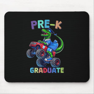Tapis De Souris Diplômé de pré-maternelle Camion Monstre Dinosaure