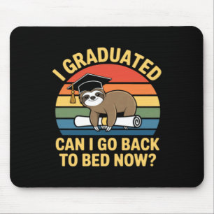 Tapis De Souris Diplômé Peut Retourner Au Lit Paresseux Diplômé 20