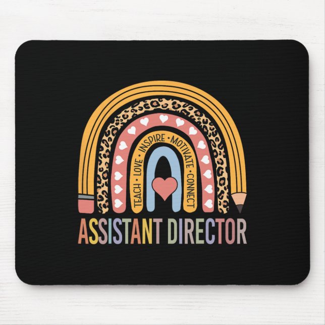 Tapis De Souris Directeur 100e jour de l'école Gestionnaire adjoin (Devant)