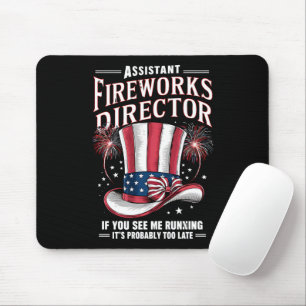 Tapis De Souris Directeur adjoint des feux d'artifice États-Unis 4