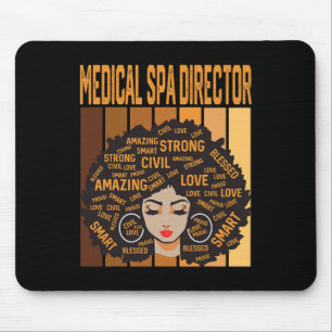 Tapis De Souris Directeur de Spa Médical Mois de l'Histoire des No