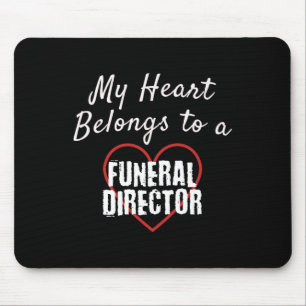 Tapis De Souris Directeur Funéraire Mon Cœur Appartient À L'amour