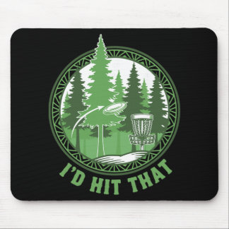 Tapis De Souris Disc Golf Basket Flying Disc Id Hit That Funny 