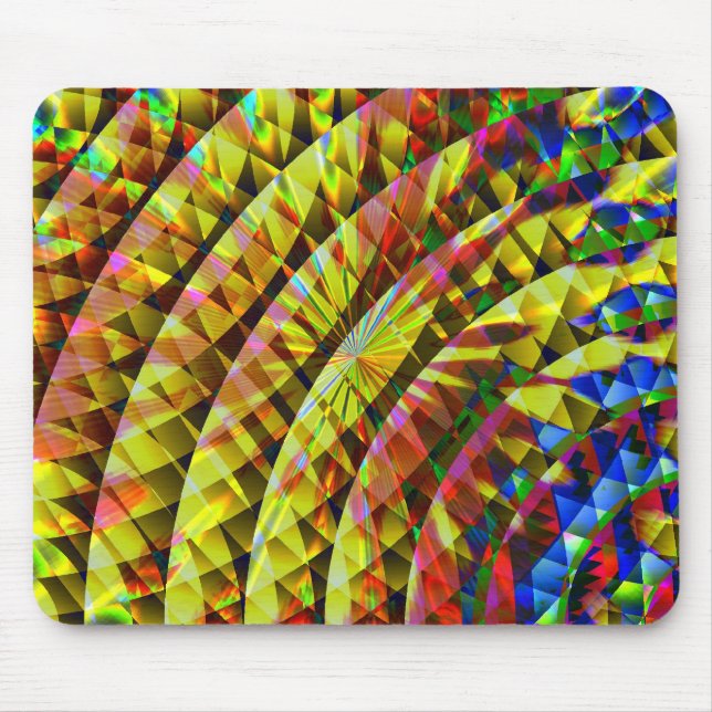 Tapis De Souris Disco Shine Psychedelic Mousepad (Devant)