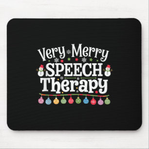 Tapis De Souris Discours très joyeux Thérapie Discours de Noël Thé