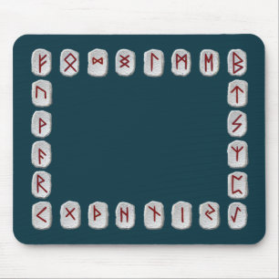 Tapis De Souris Disposition de Rune avec le champ vide