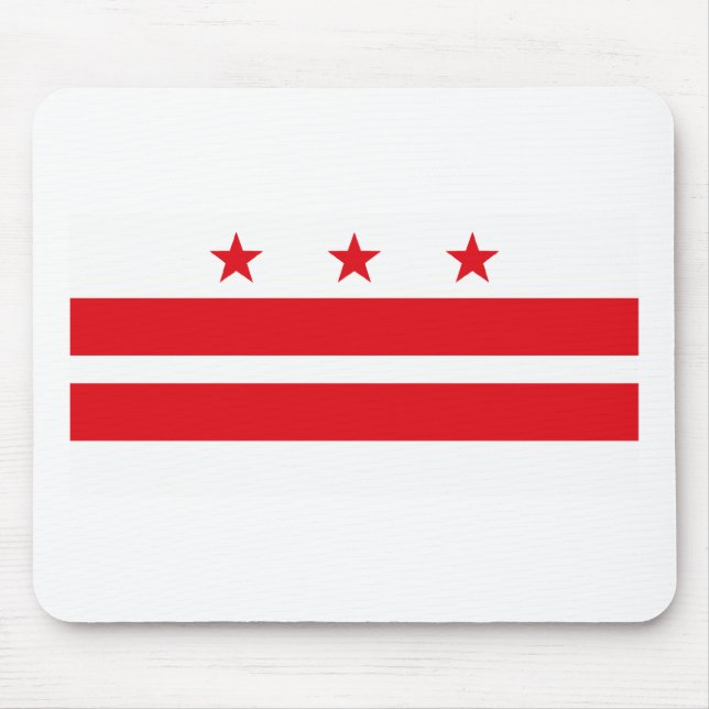 Tapis De Souris District de Columbia le drapeau Mousepad (Devant)