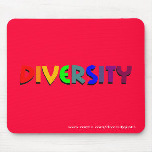 Tapis De Souris Diversité (arc-en-ciel) Mousepad (style vertical)