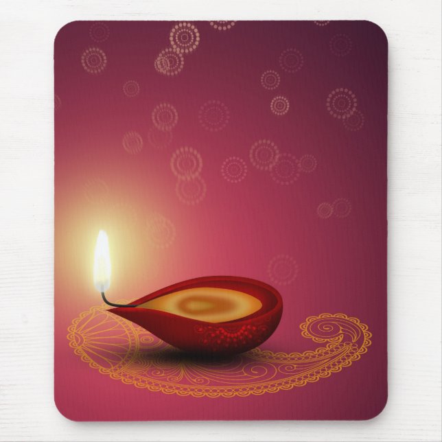 Tapis De Souris Diwali Diya - Mousepad (Devant)