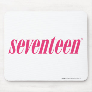 Tapis De Souris Dix-sept Logo-Magenta